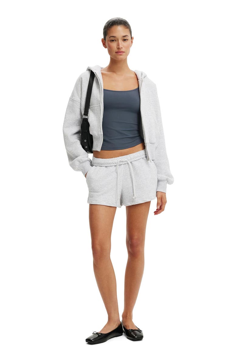 Cotton On Women's Oversized Zip Through Hoodie, Alternate, color, Soft Grey Marle