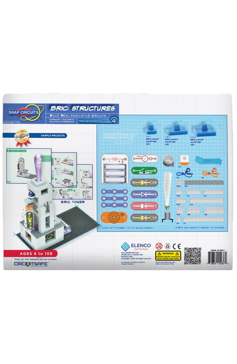Snap Circuits Bric Structures Exploration 200 Piece Kit, Alternate, color, Multicolored
