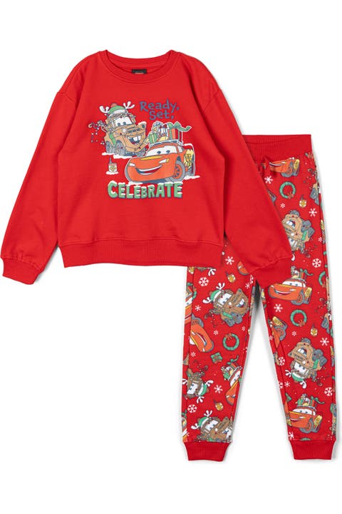 Pixar Holiday 2-Piece Fleece Sweatshirt and Pants Set