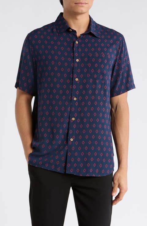 Venice Relaxed Fit Short Sleeve Button-Up Shirt