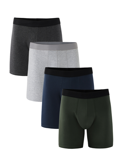 Everyday Extended Boxer Brief 4-Pack Made With Organic Cotton