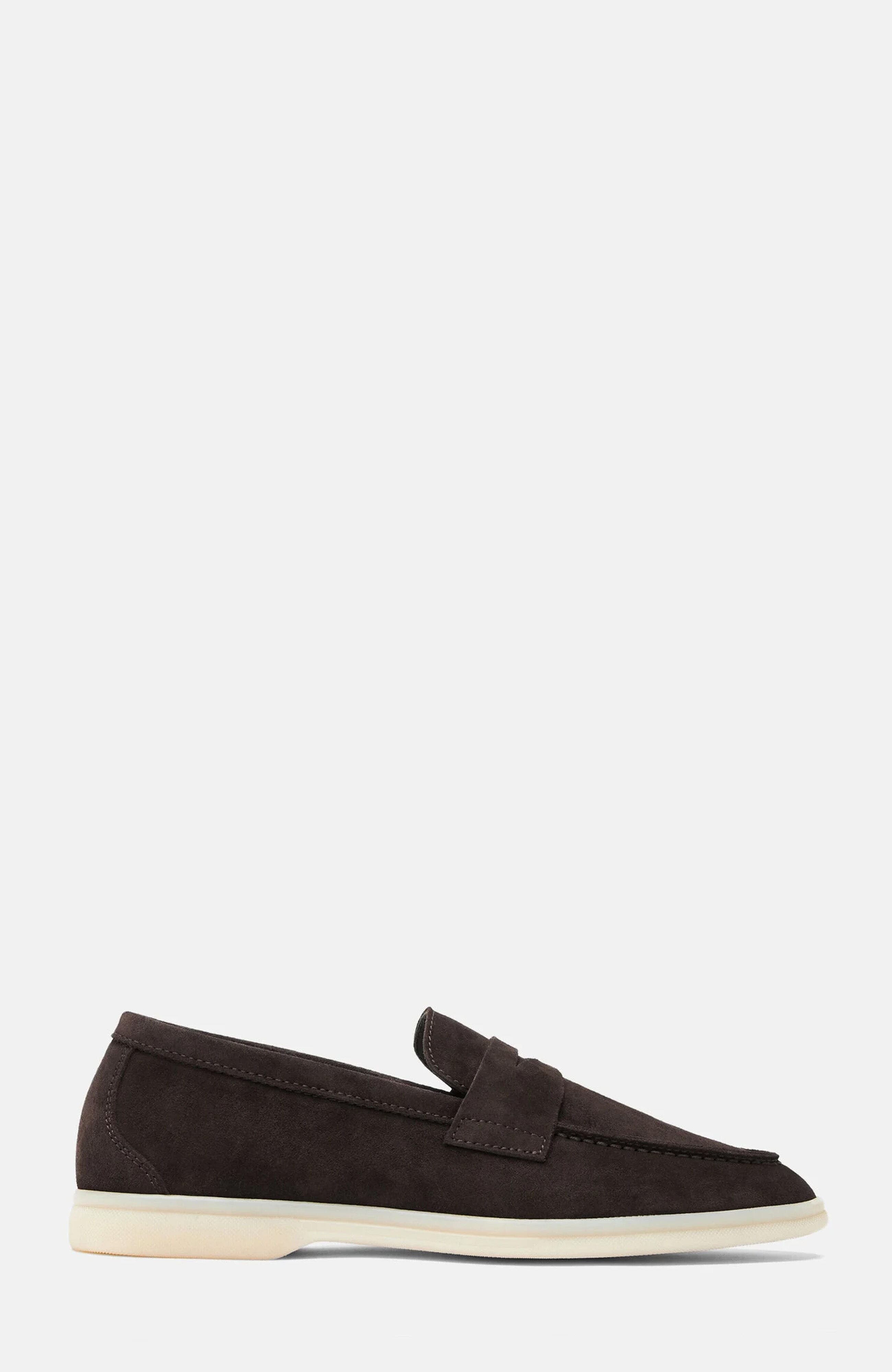 Luciana Loafers, Alternate, color, Brown - Suede