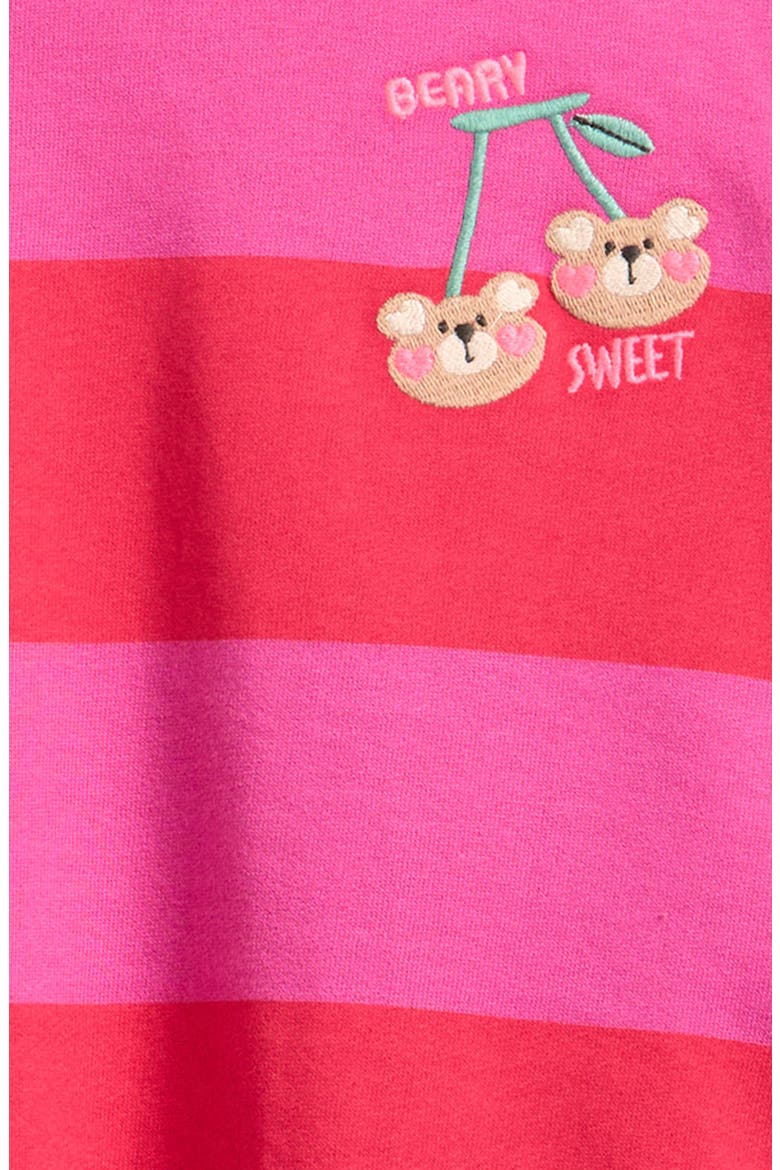 Kids' Stripe Sweatshirt, Alternate, color, MULTI PINK