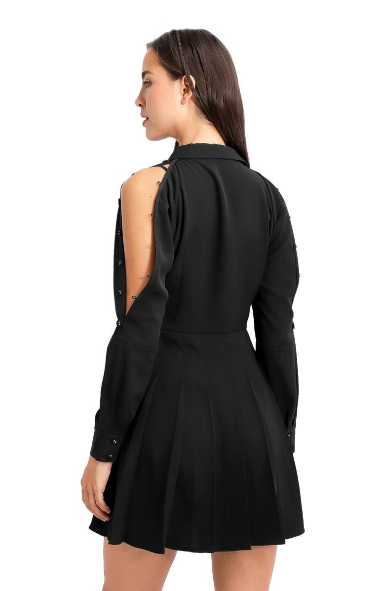 Belle & Bloom Boy Meets Girl Mini Dress, Alternate, color, Black