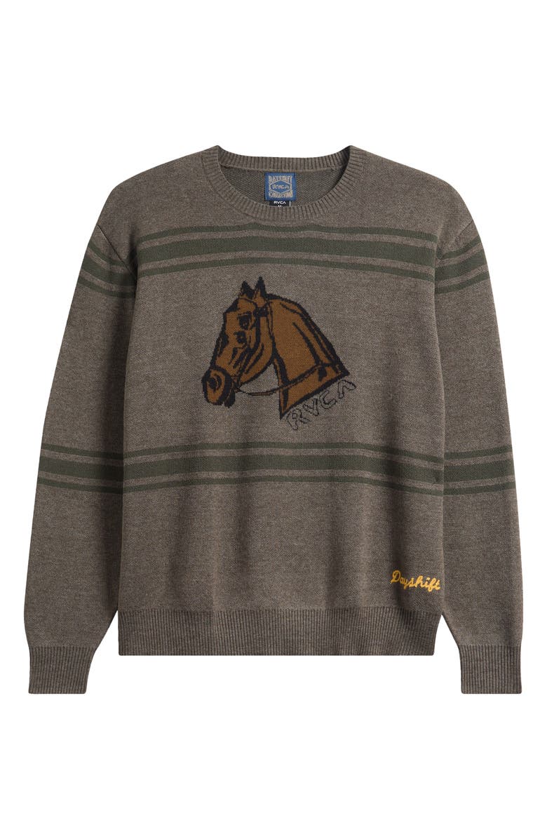 RVCA KSL Crewneck Sweater, Alternate, color, Mushroom