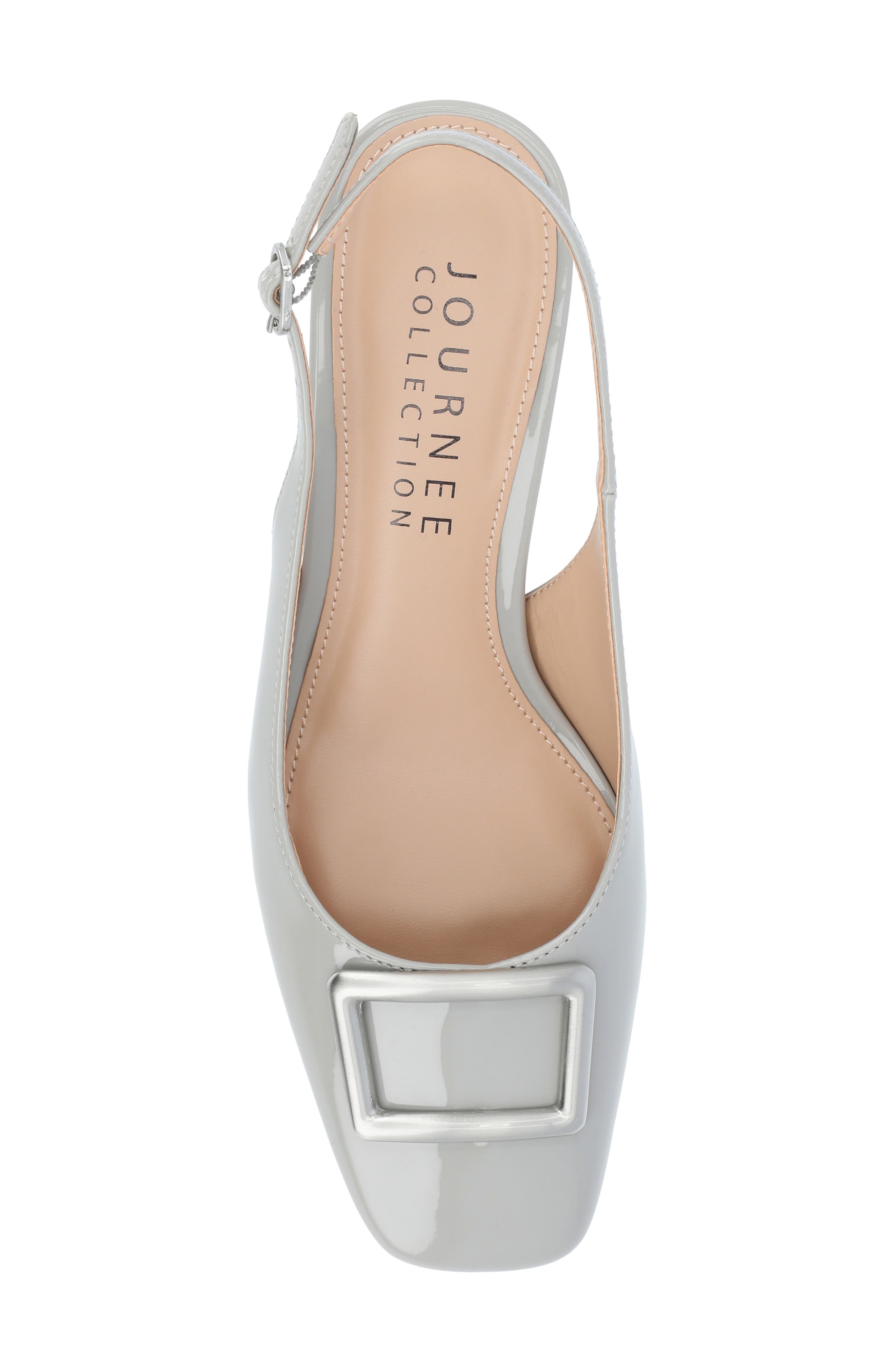 Journee Collection Everlee Slingback Pump, Alternate, color, Grey