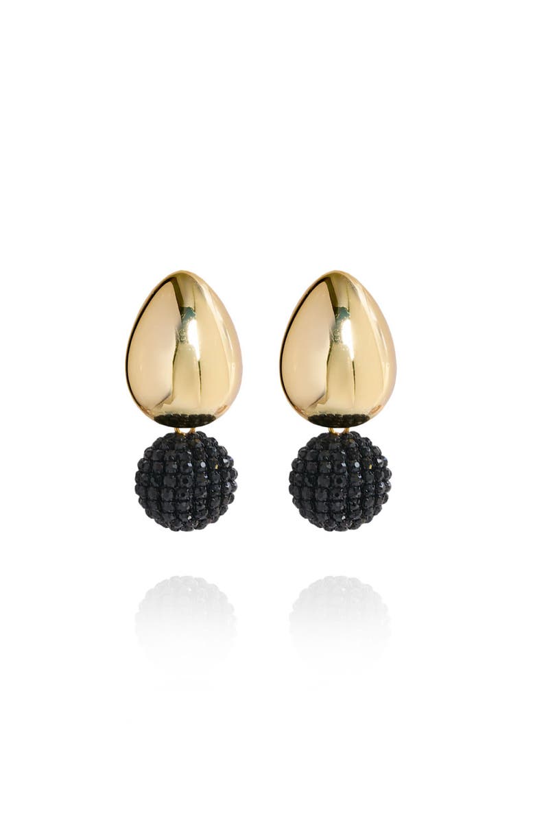 Saulė Label Tulia Glam Earrings, Main, color, Onyx Nightfall