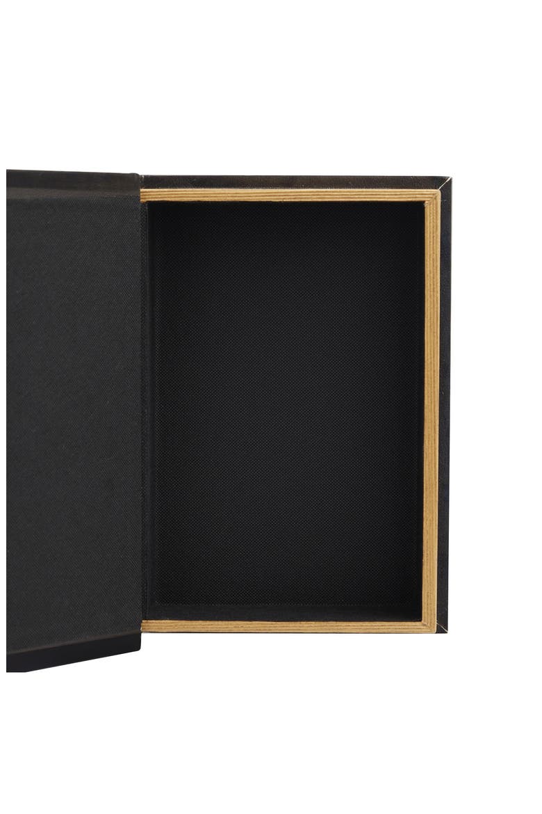 Set of 3 Canvas Faux Book Boxes, Alternate, color, MULTI COLORED