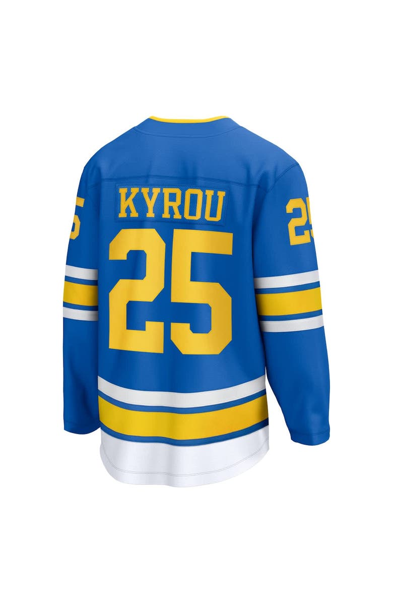 FANATICS Men's Fanatics Jordan Kyrou Blue St. Louis Blues Home Breakaway Player Jersey, Alternate, color, Blue