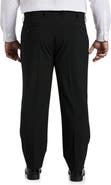Oak Hill by DXL Perfect Fit Waist-Relaxer Flat-Front Suit Pants