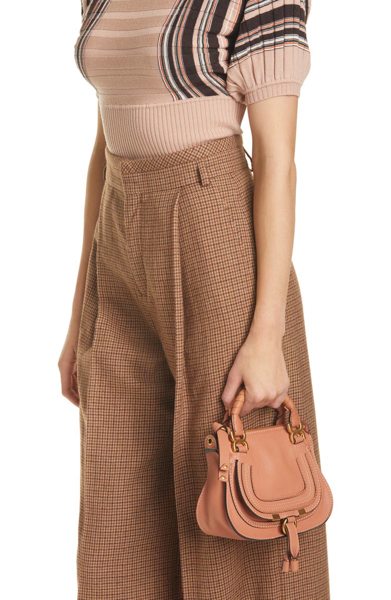 Chloé Mini Marcie Leather Crossbody Bag, Alternate, color,