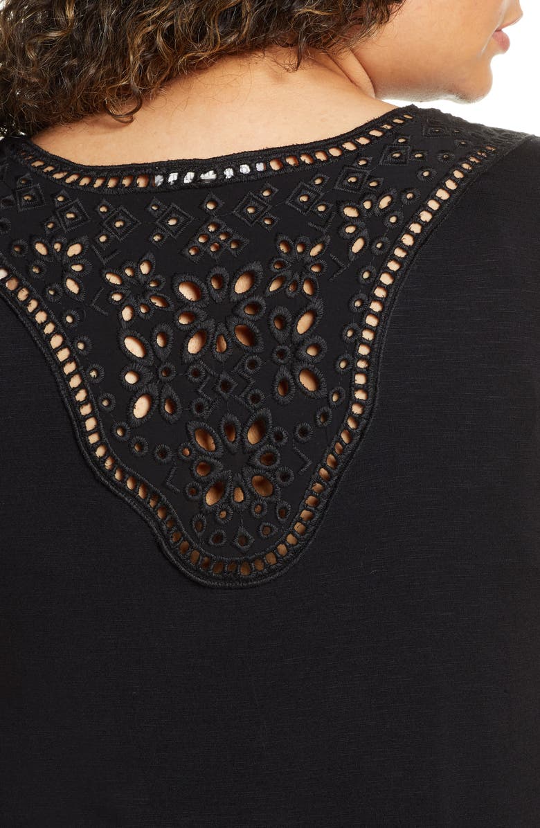 DR2 by Daniel Rainn Daniel Rainn Lace Knit Top, Alternate, color, 