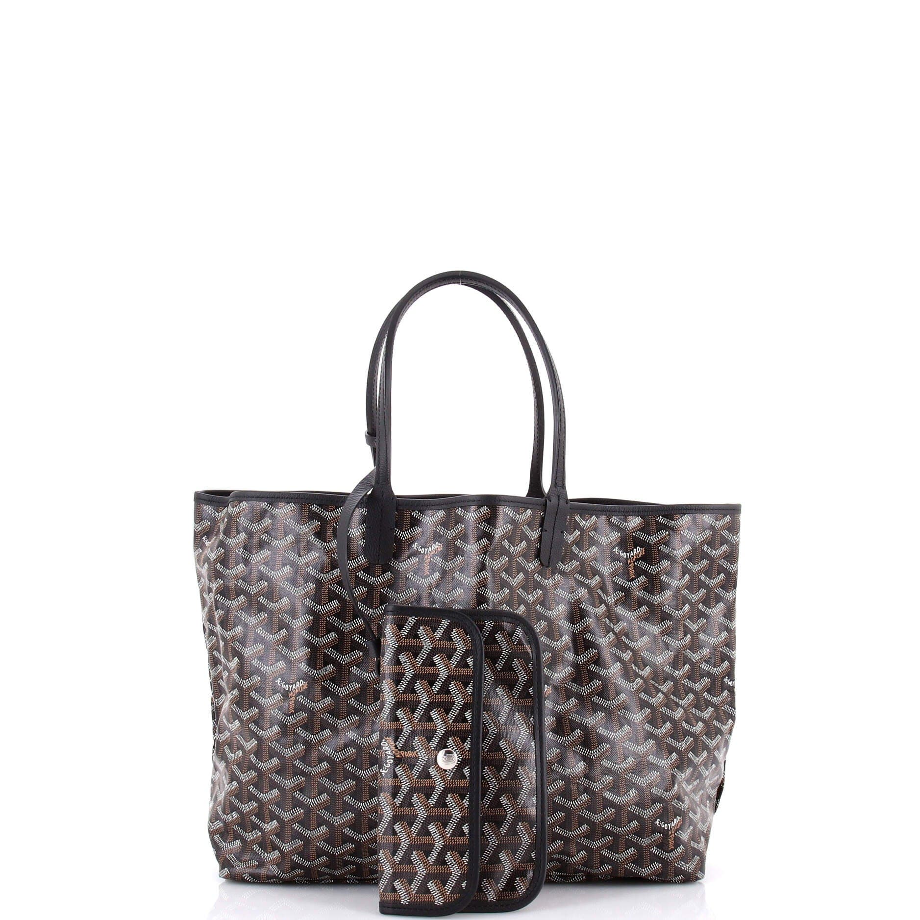 Pre-Owned Goyard Saint Louis Tote Coated Canvas PM, Alternate, color, Black