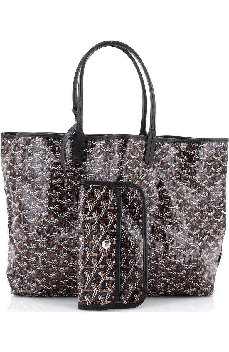 Pre-Owned Goyard Saint Louis Tote Coated Canvas PM, Alternate, color, Black