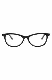 McQueen 50mm Core Oval Optical Glasses