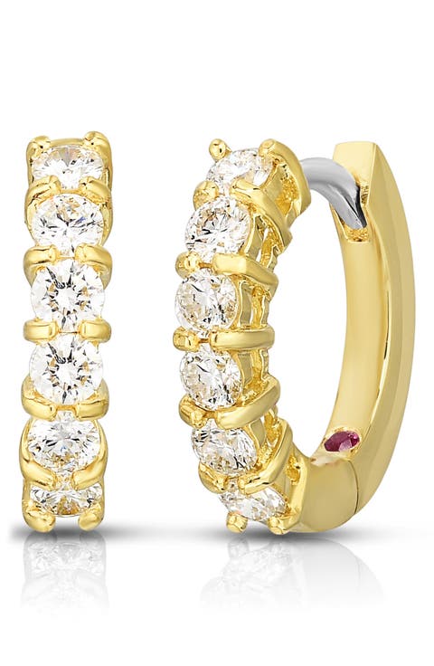 Perfect Diamond Hoop Earrings