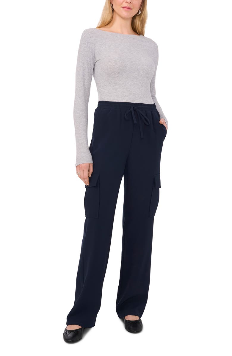 Halogen<sup>®</sup> Long Sleeve Boat Neck T-Shirt, Alternate, color, Silver Hth