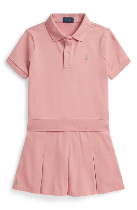Kids' Stretch Mesh Polo & Skirt Set (Big Kid)