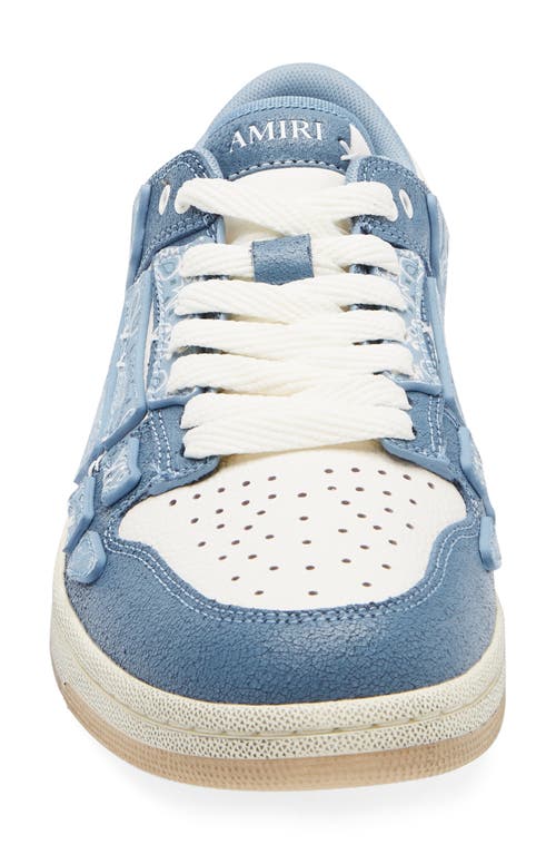 Amiri Men Tow-tone Leather Bandana Skel Sneakers