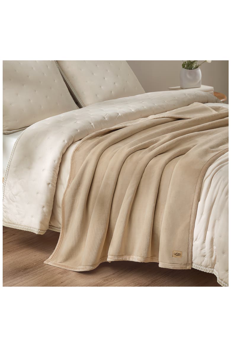 Coco Throw Blanket, Alternate, color, MUSTARD SEED