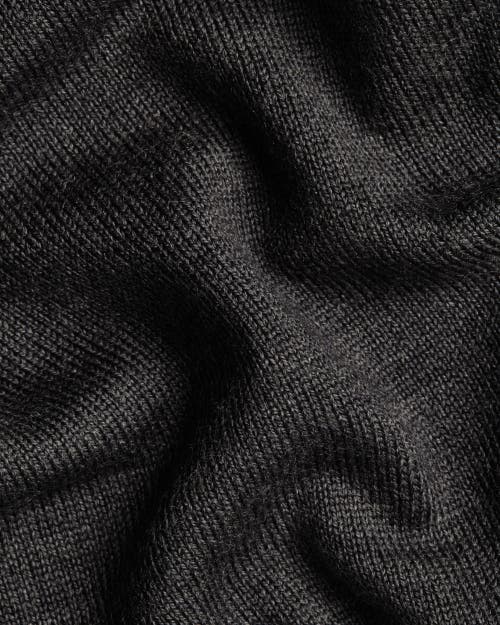 Charles Tyrwhitt Merino Button Through Funnel Neck Cardigan In Gray