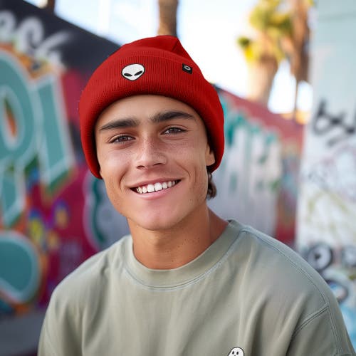 Dalix Alien Beanie In Red