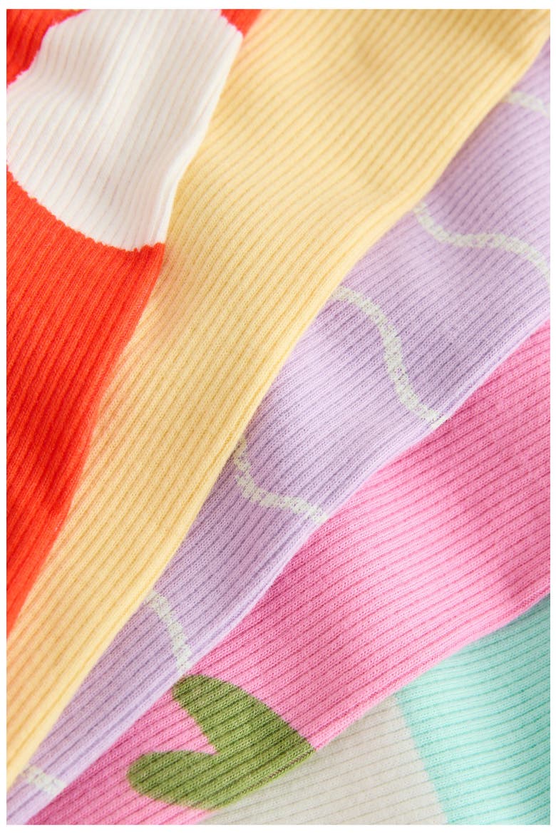 Kids' Rib Assorted 5-Pack Stretch Cotton Cycling Shorts, Alternate, color, PINK