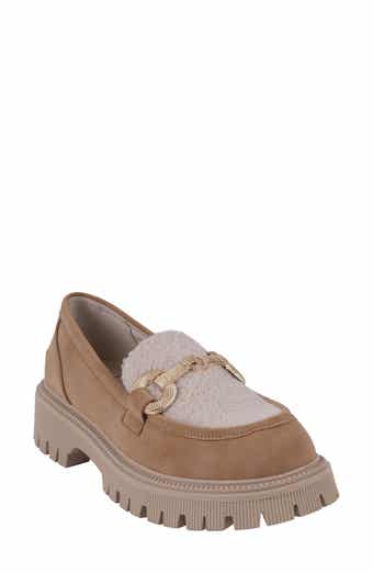 GOOD CHOICE NEW YORK Vince Faux Shearling Lug Sole Platform Loafer