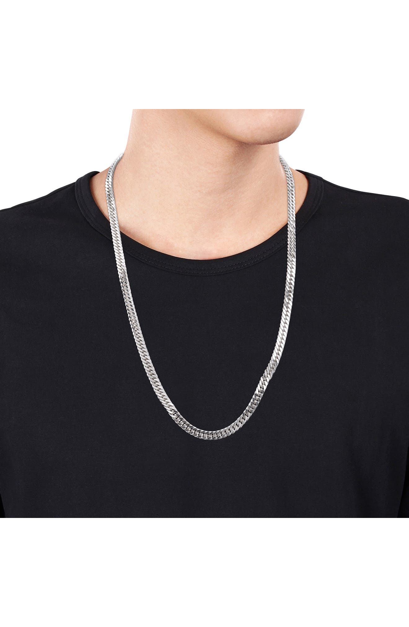 DELMAR Men's Double Curb Link Chain Necklace (Men) | Nordstromrack