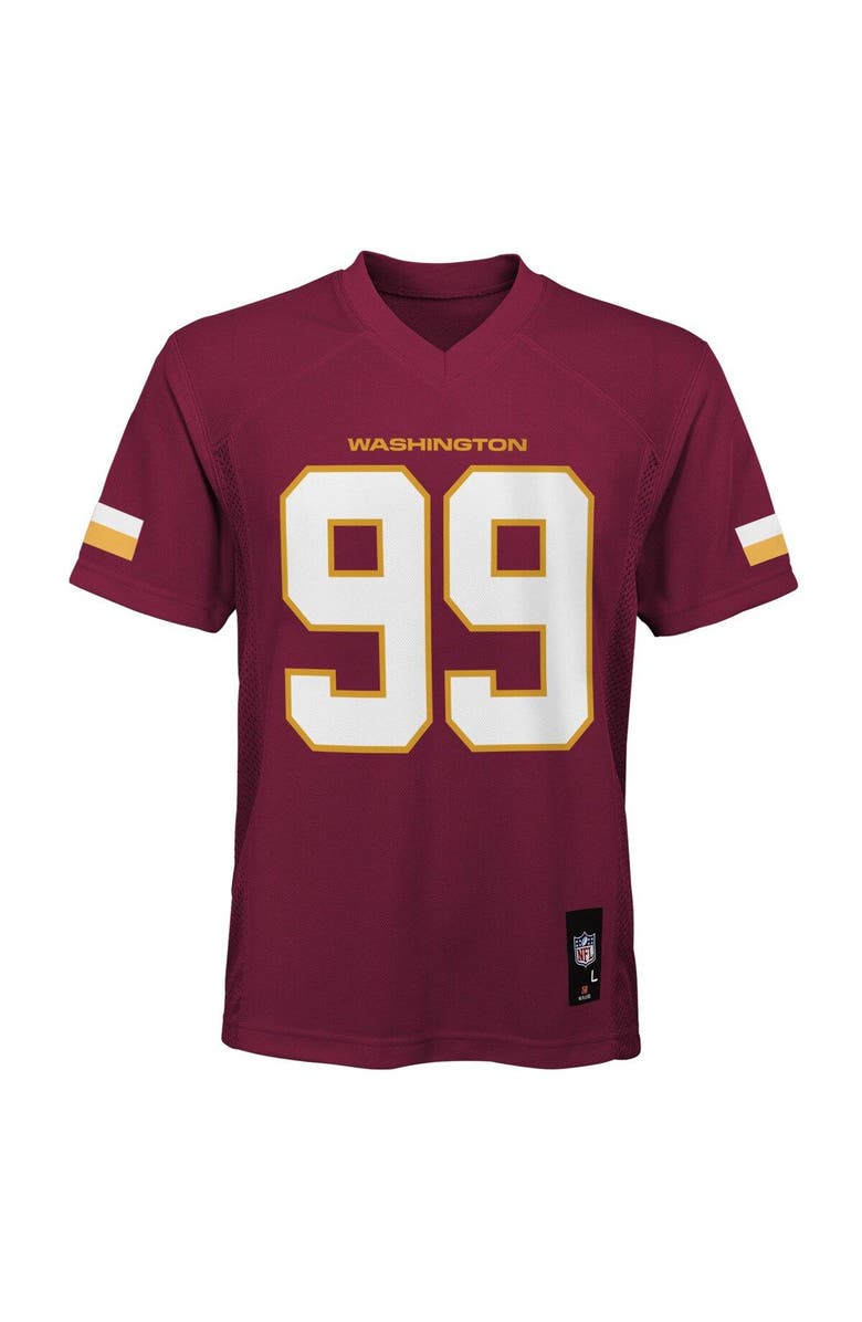 Outerstuff Youth Chase Young Burgundy Washington Commanders Replica Player Jersey, Alternate, color, 