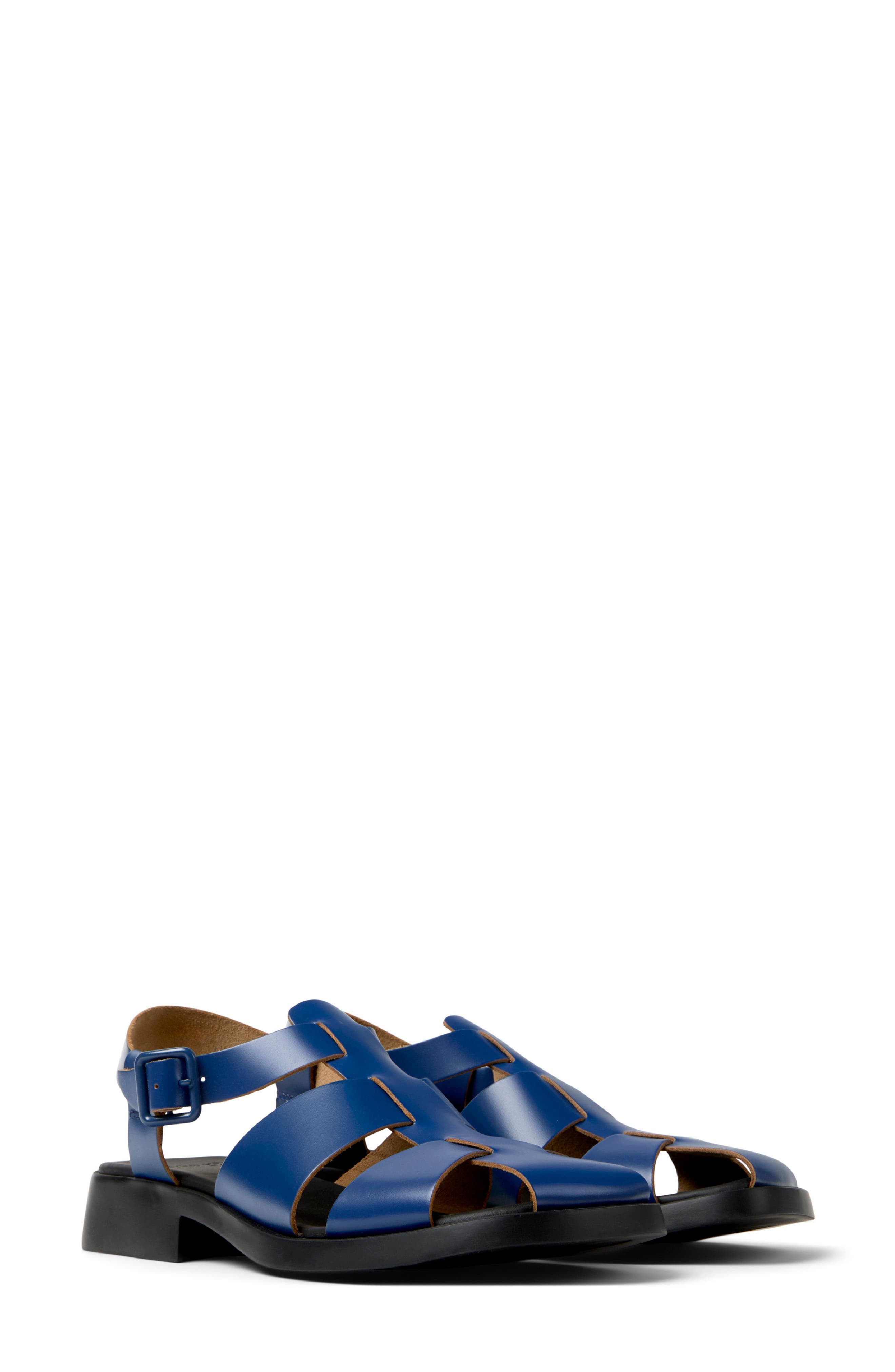 Camper Dana Fisherman Sandal, Main, color, Navy