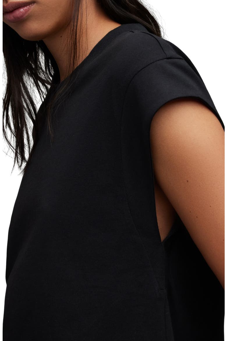 Esme Cotton Crewneck T-Shirt, Alternate, color, BLACK