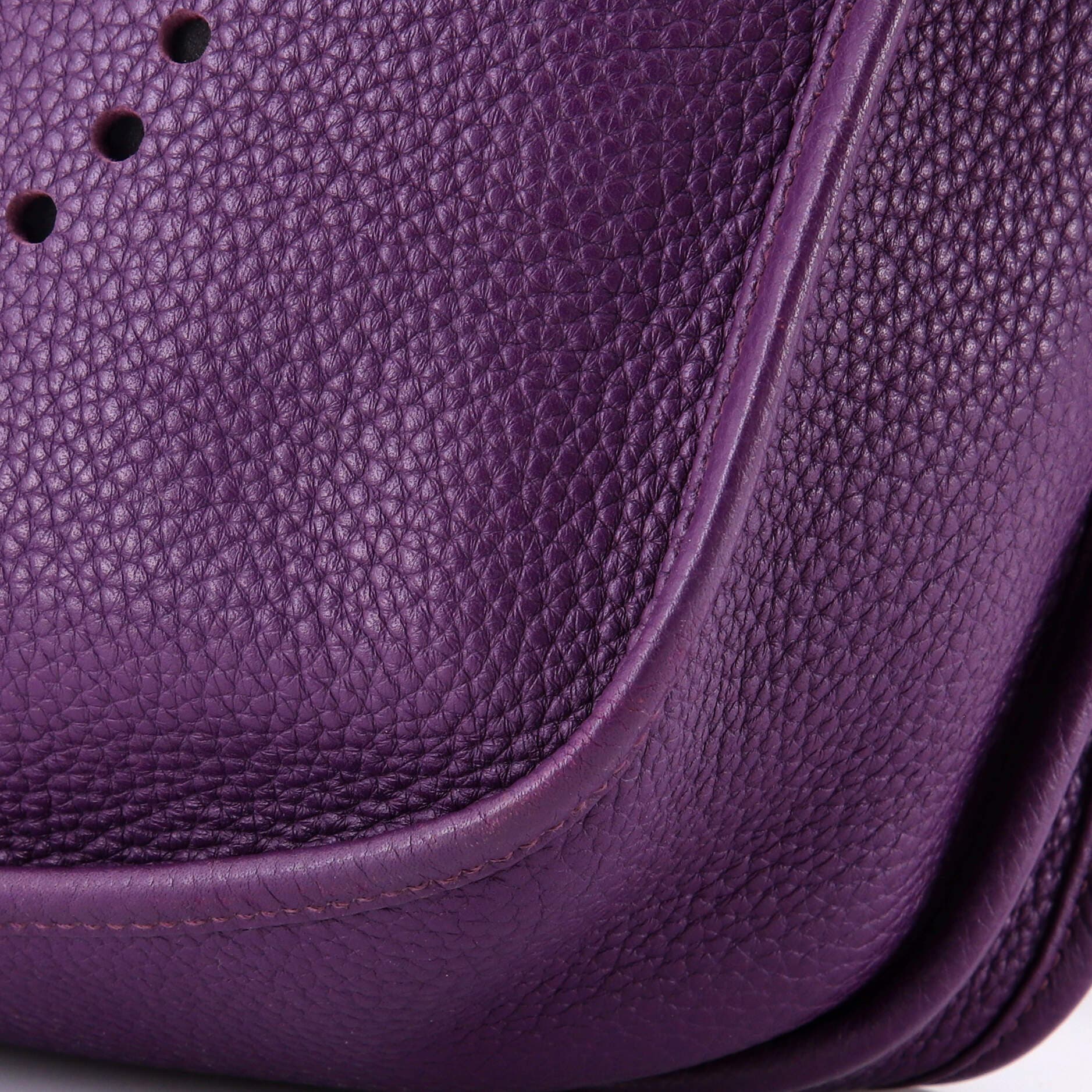 Pre-Owned Hermes Evelyne Bag Gen III Clemence GM, Alternate, color, Ultraviolet