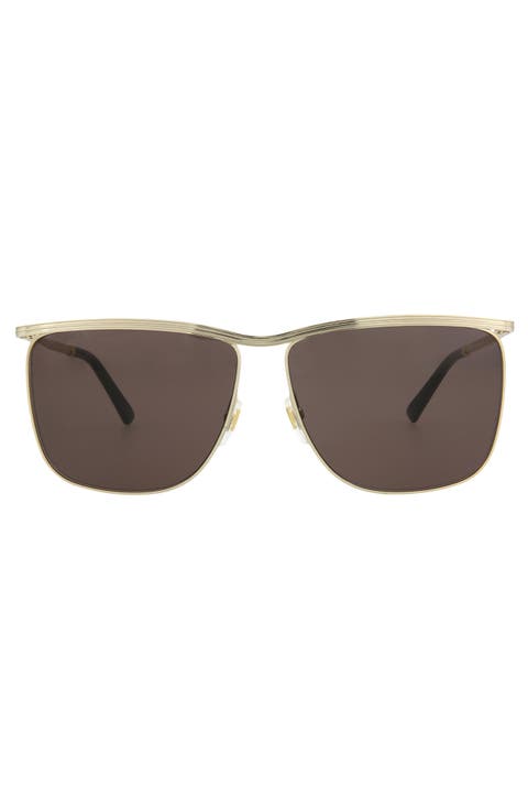 62mm Oversize Square Sunglasses