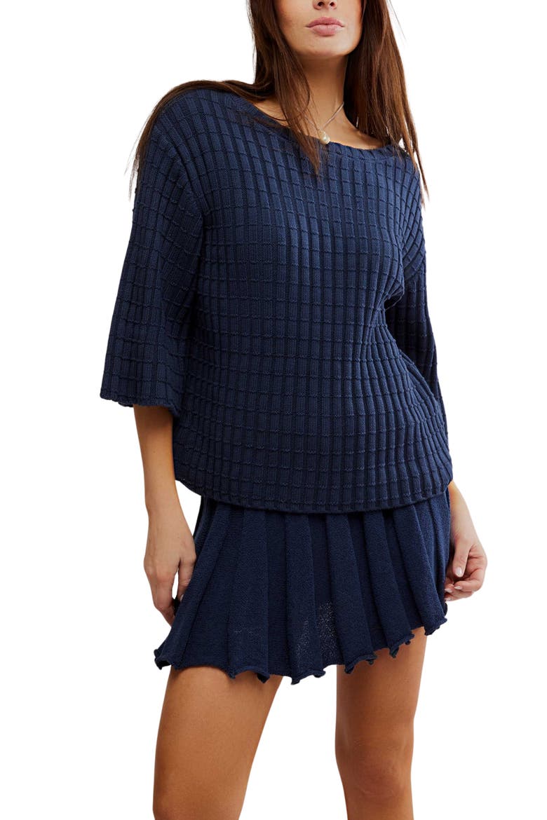 Kenzie Sweater & Skirt Set, Alternate, color, DARKEST NIGHT