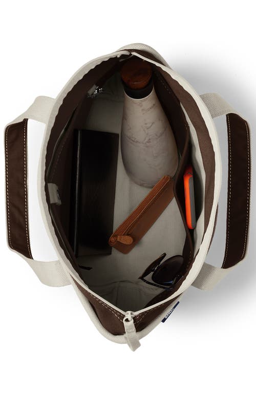 LANDS' END LANDS' END ZIP TOP CANVAS TOTE BAG