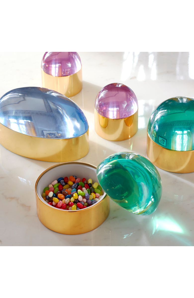 Jonathan Adler Brass Globo Box, Alternate, color, 