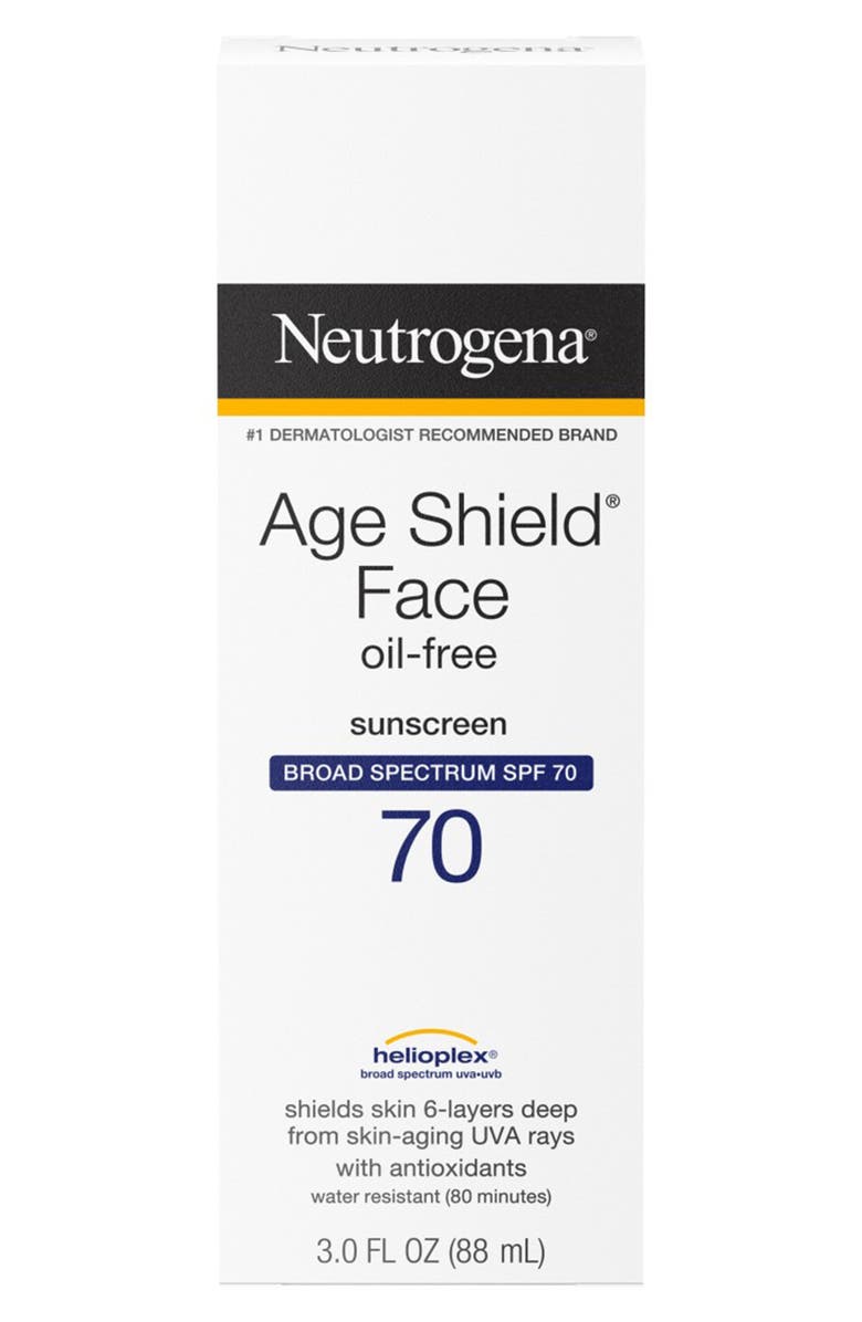 NEUTROGENA Age Shield Anti-Oxidant Face Lotion Sunscreen Broad Spectrum SPF 70, Alternate, color,