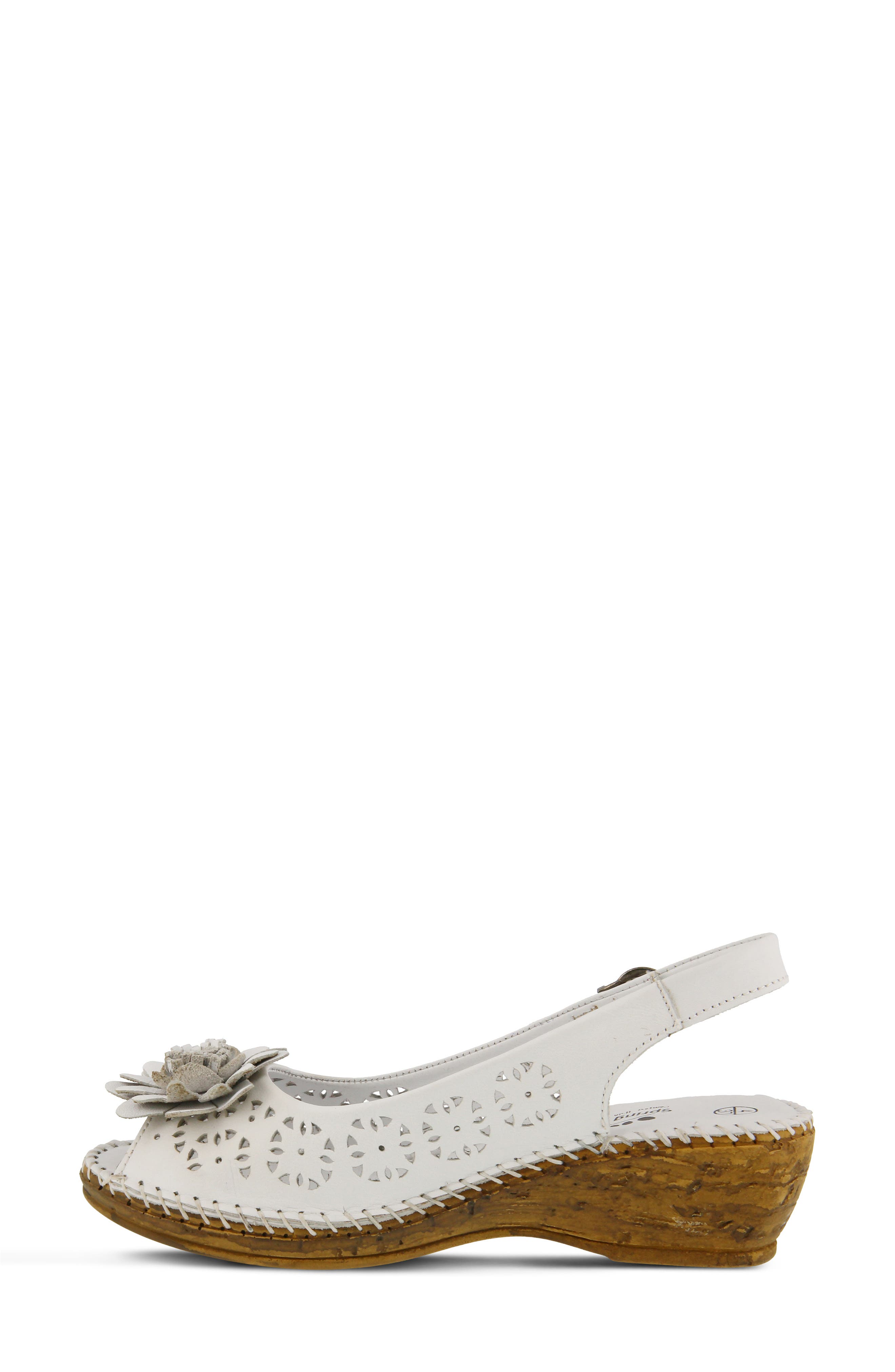 Belford Slingback Sandal, Alternate, color, WHITE LEATHER