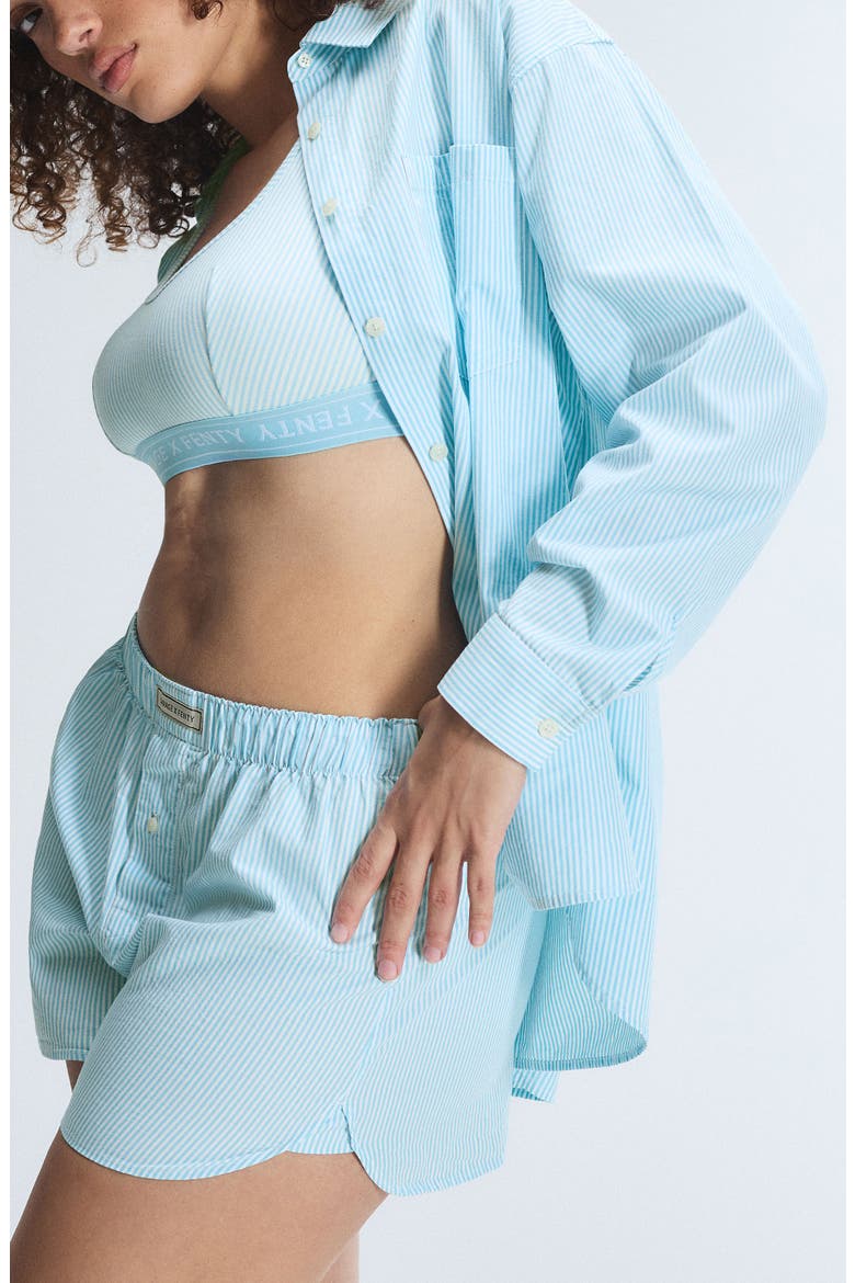 Kickback Casuals Pajama Button-Up Shirt, Alternate, color, BEACHY BLUE LINE BY LINE