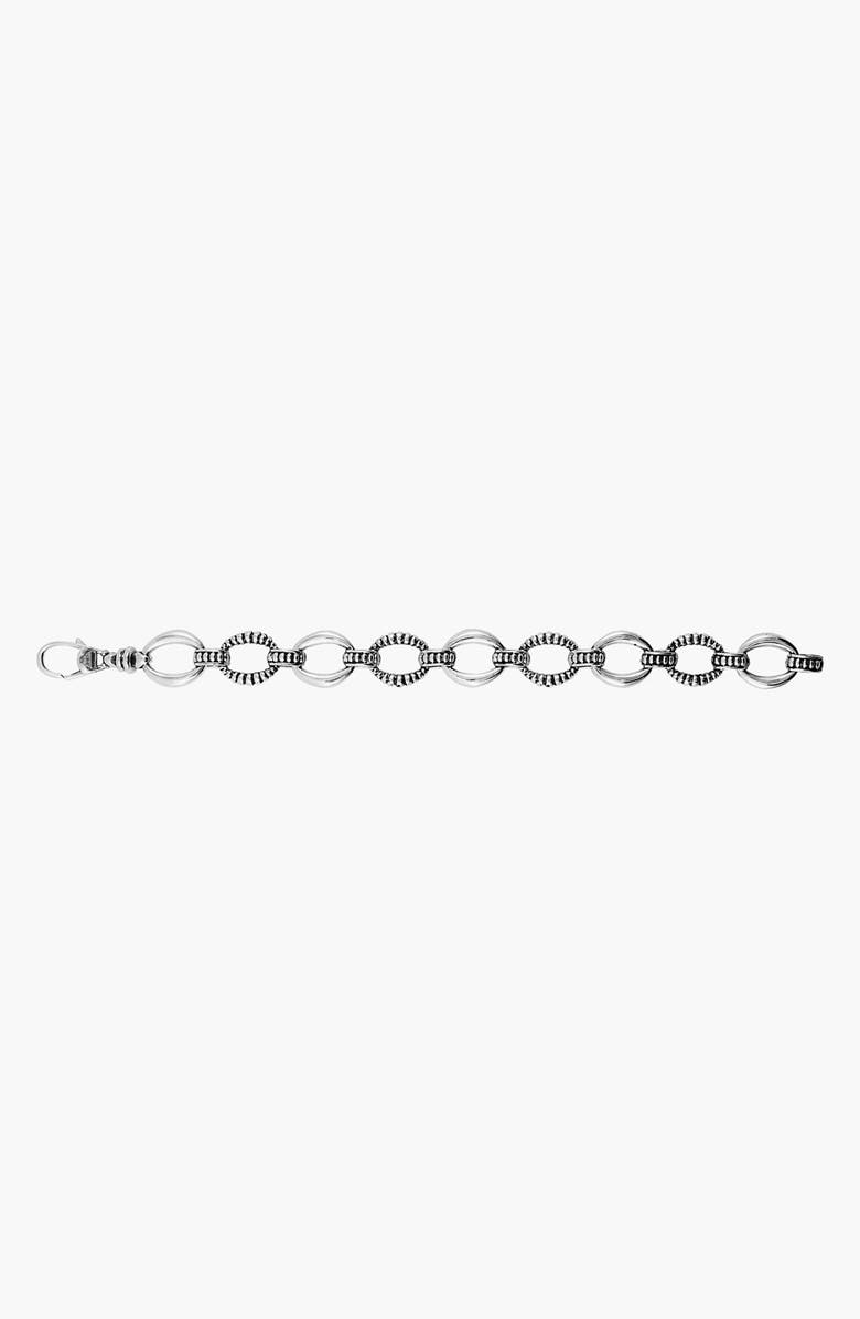 LAGOS Open Link Bracelet, Alternate, color, Sterling Silver