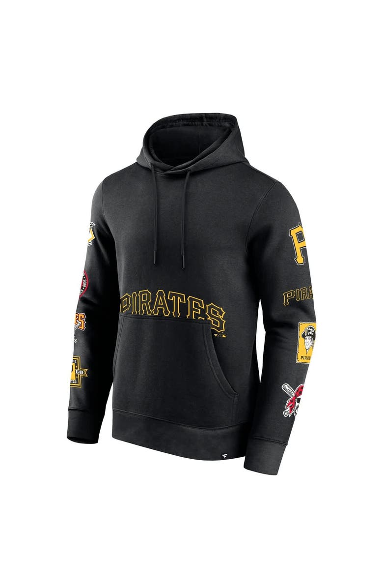 FANATICS Men's Fanatics Black Pittsburgh Pirates Wild Winner Pullover Hoodie, Alternate, color, Black