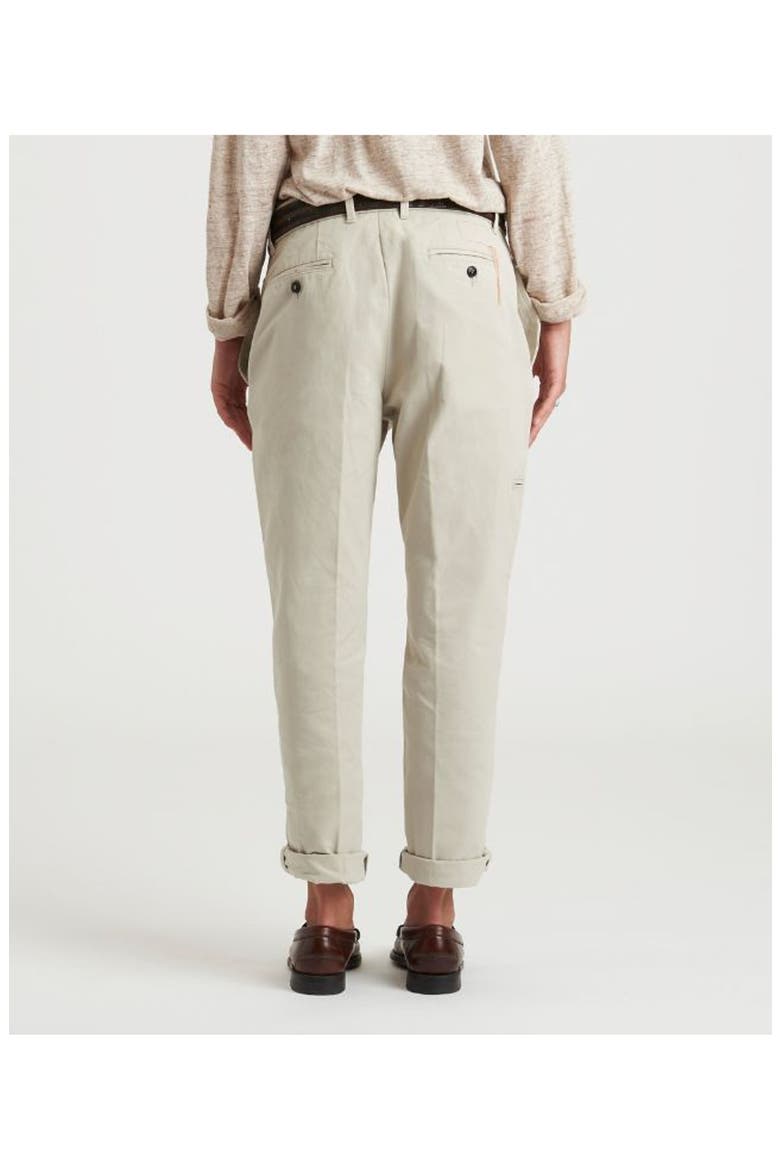 Janet Cotton Pleated Trousers, Alternate, color, CAMEL