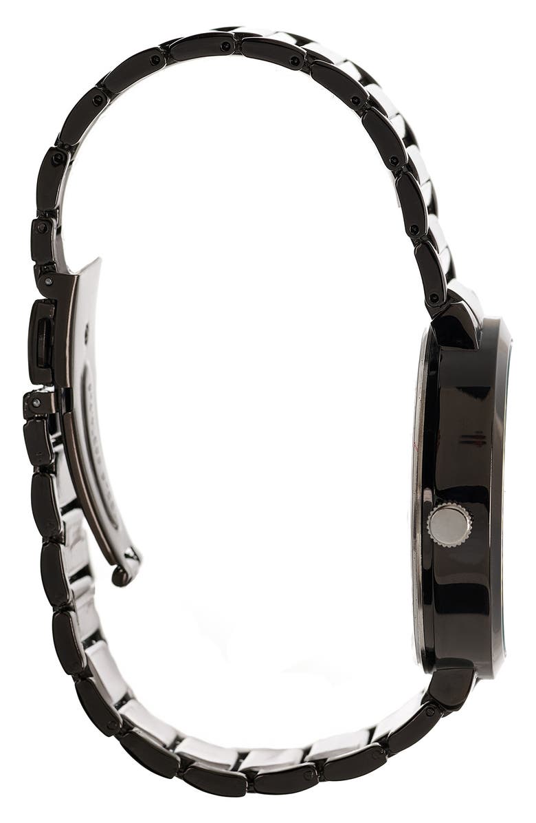 Jones New York Chronograph Bracelet Watch & Bracelet Set, 42mm x 47mm, Alternate, color, Gun