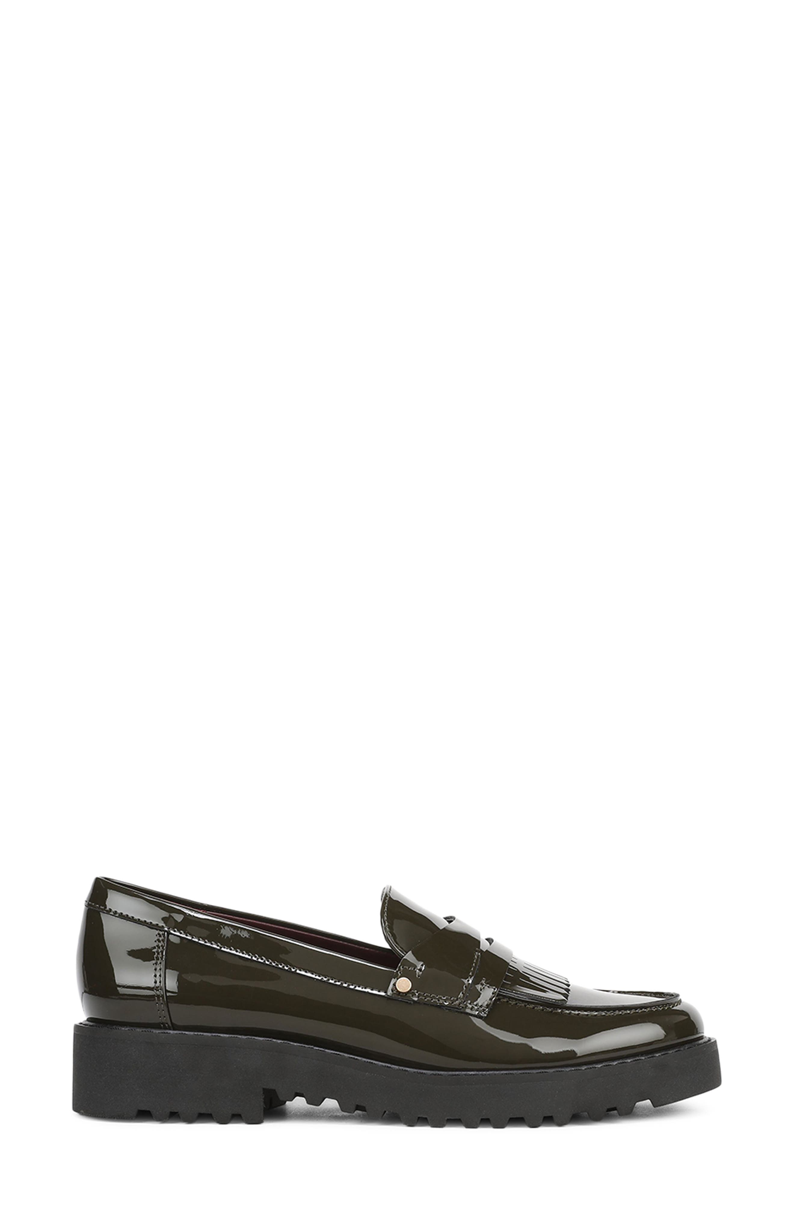 Calissa Faux Leather Loafer, Alternate, color, GREEN