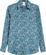 Etro Slim Fit Paisley Stretch Poplin Button-Up Shirt