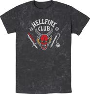 Stranger Things Mens Stranger Things Hellfire Club Costume T Shirt