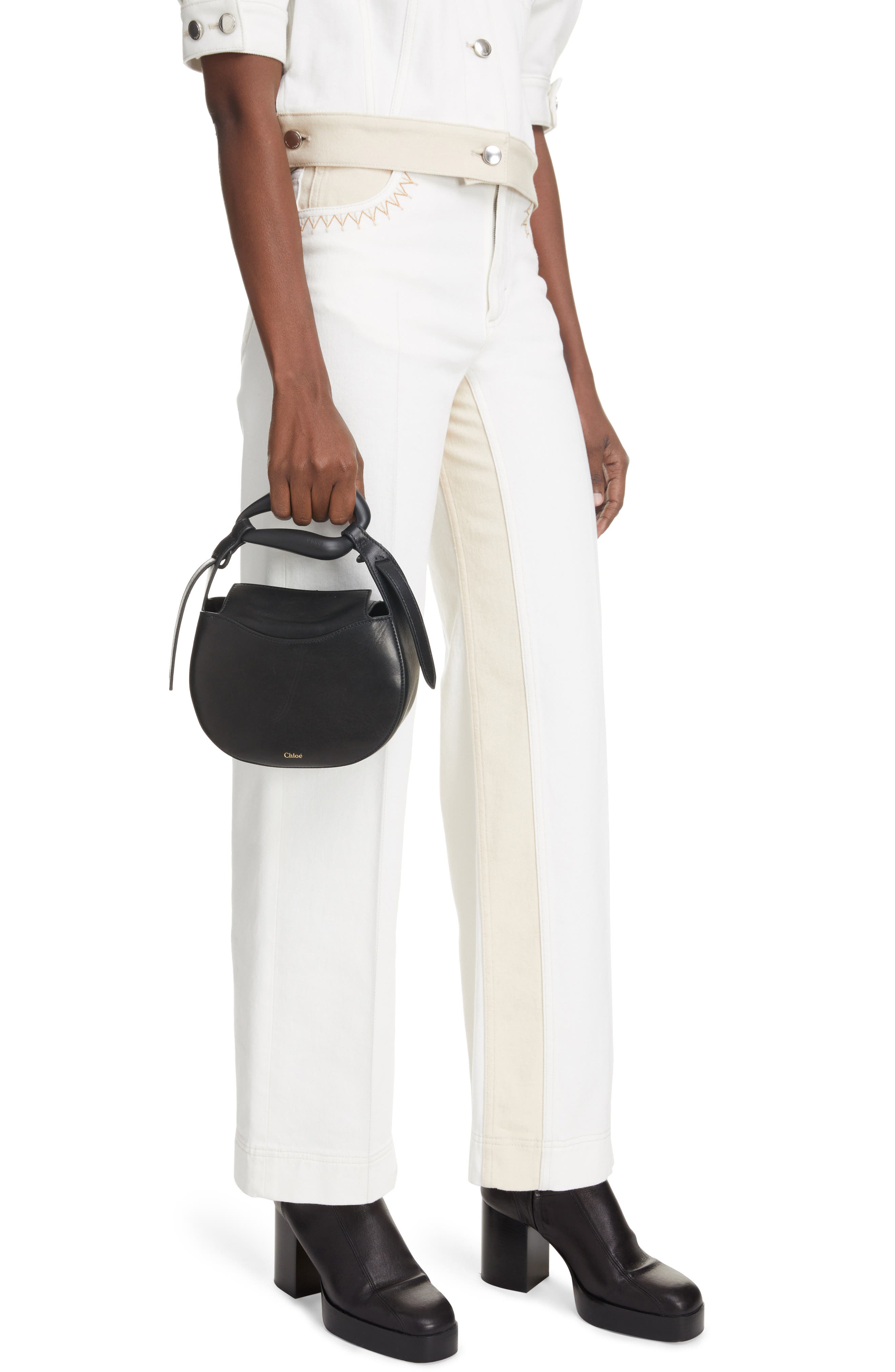 Chloé Kiss Leather Crossbody Bag, Alternate, color, 