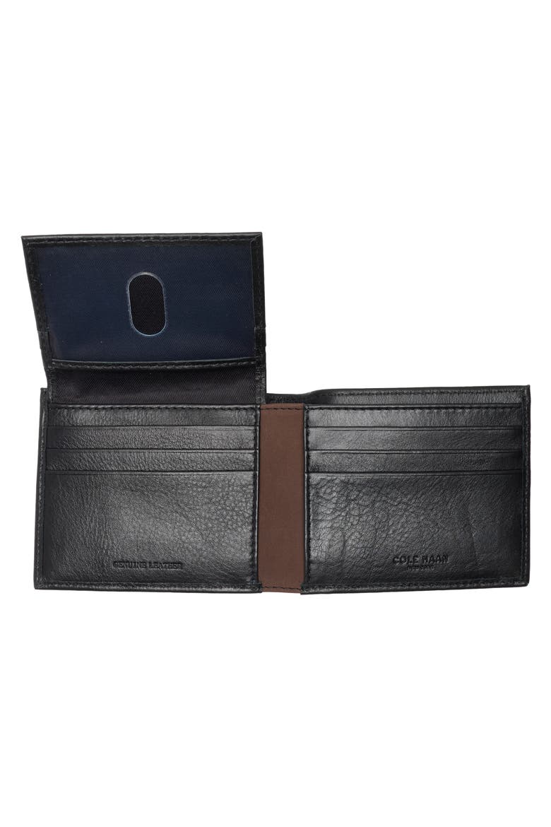 Gina Leather Passcase, Alternate, color, BLACK