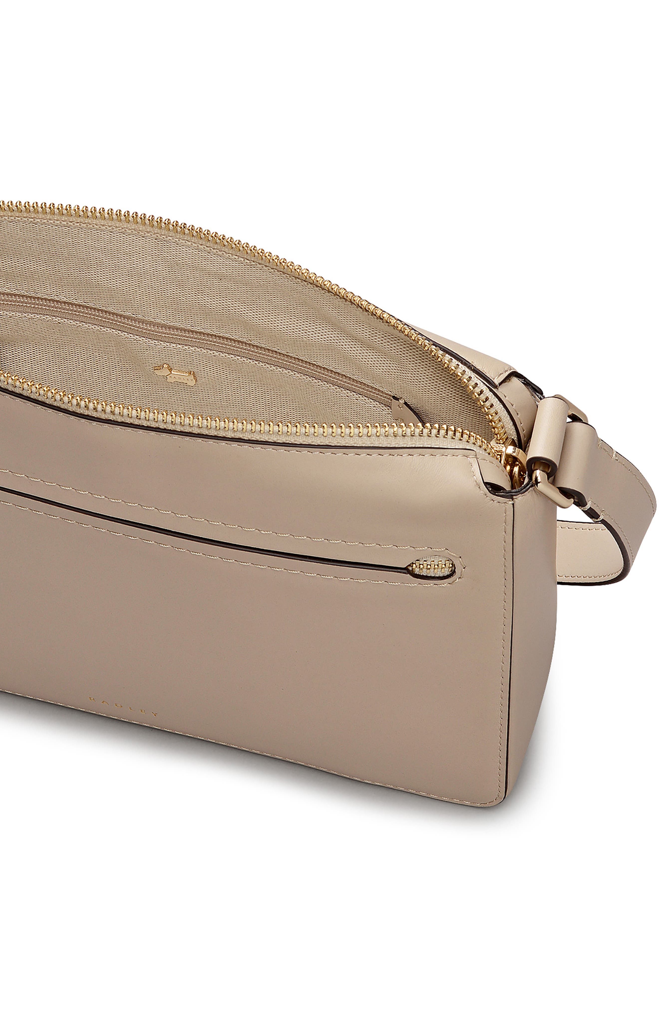 Fountain Park Leather Crossbody Bag, Alternate, color, PORCINI